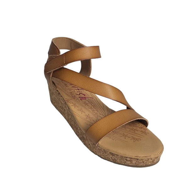 Blowfish Malbu Girls Lover Rope Wedge Sandals - Tan - Picture 8 of 8